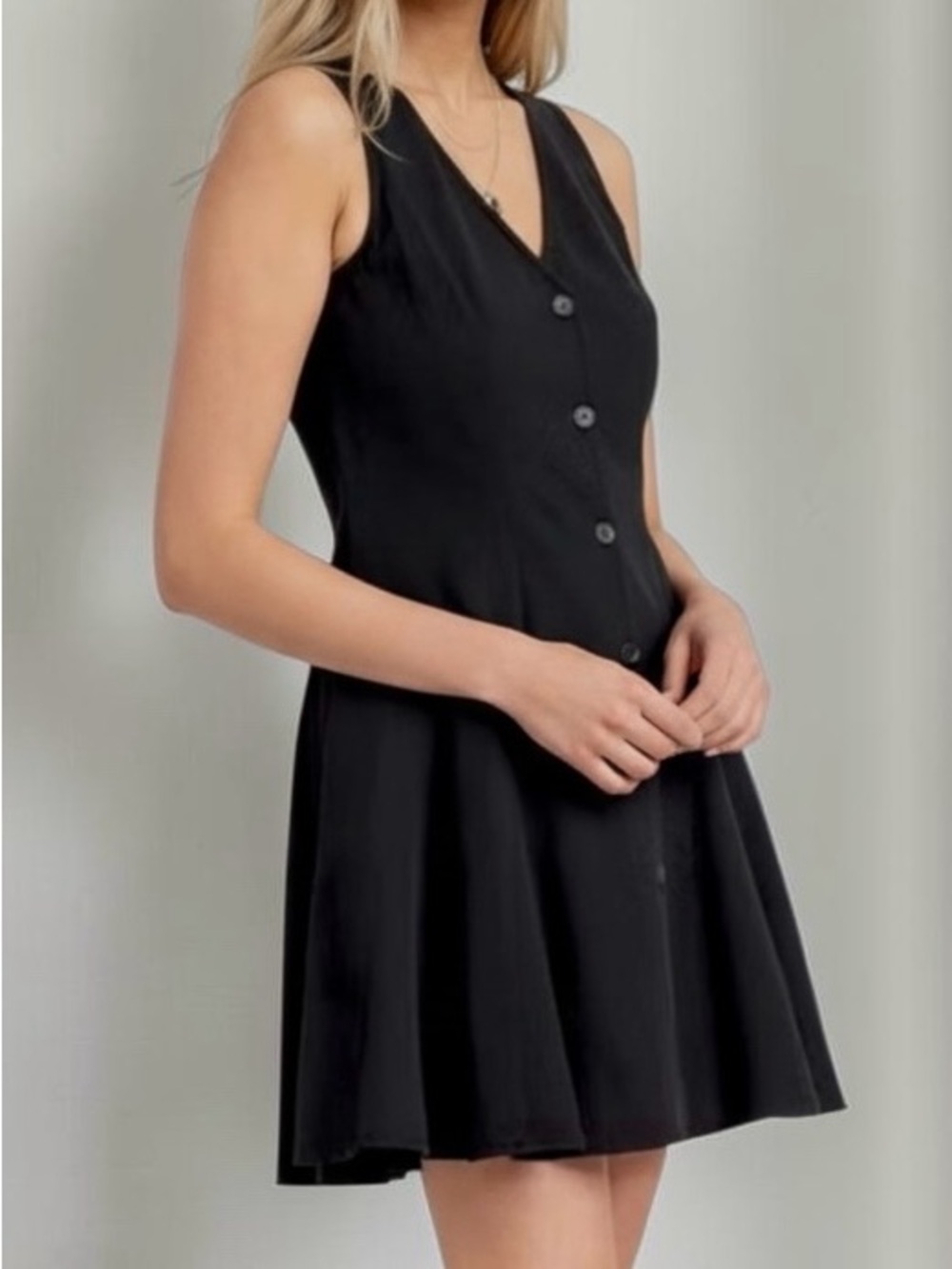 Universal Thread Black Mini A-Line Dress
